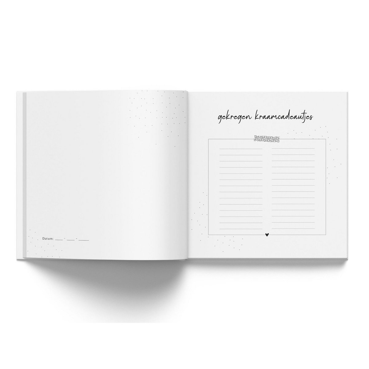 Kraambezoek invulboekje