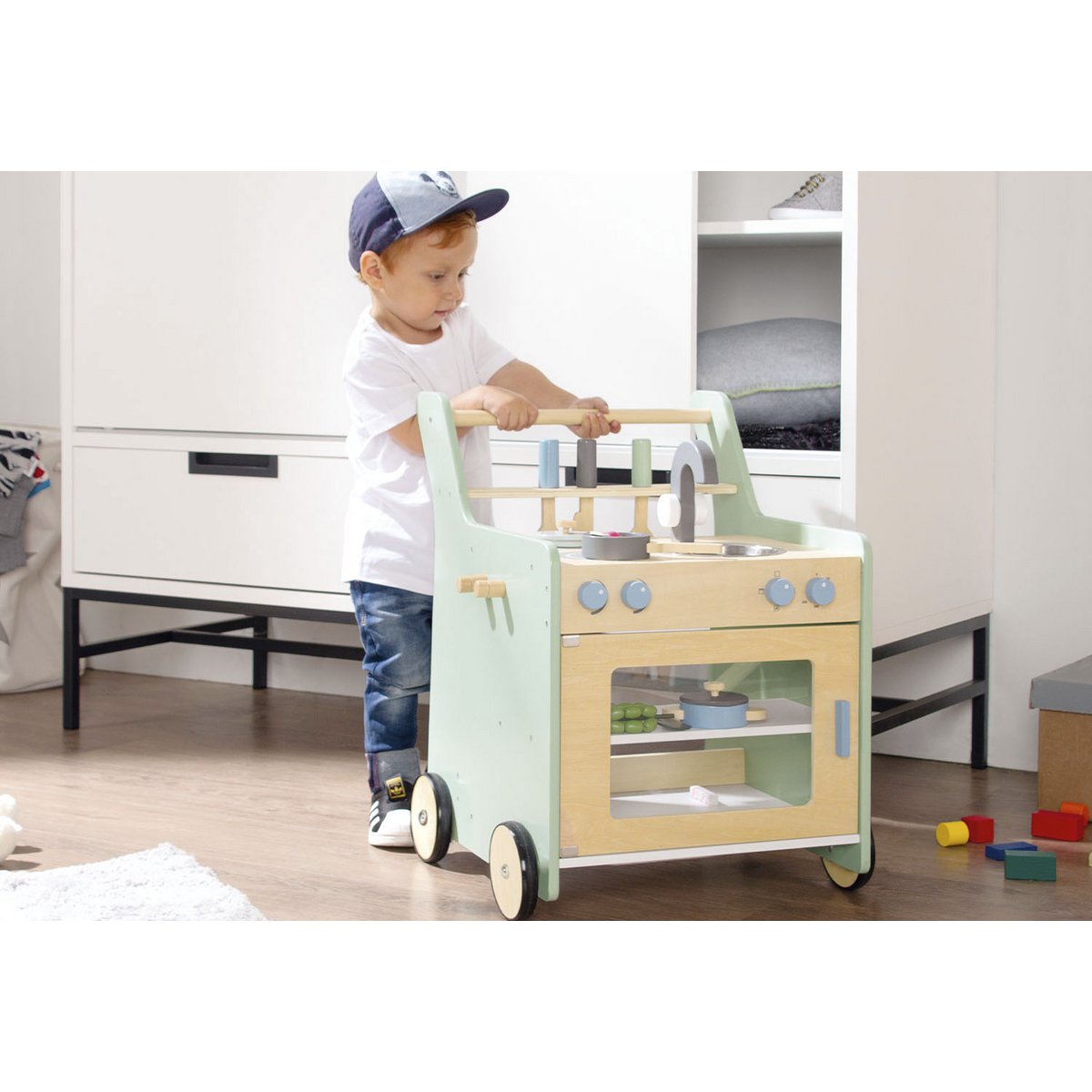 Kinderkeuken 'Kalle' - pastelgroen
