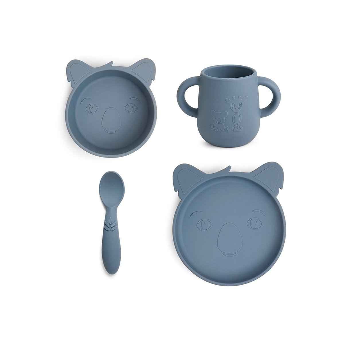 Eetset Lykke 4-pack Koala Blauw
