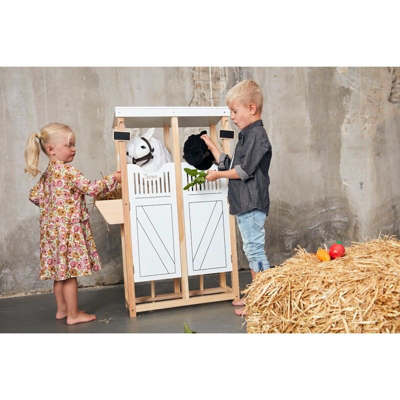 Stokpaard zwart