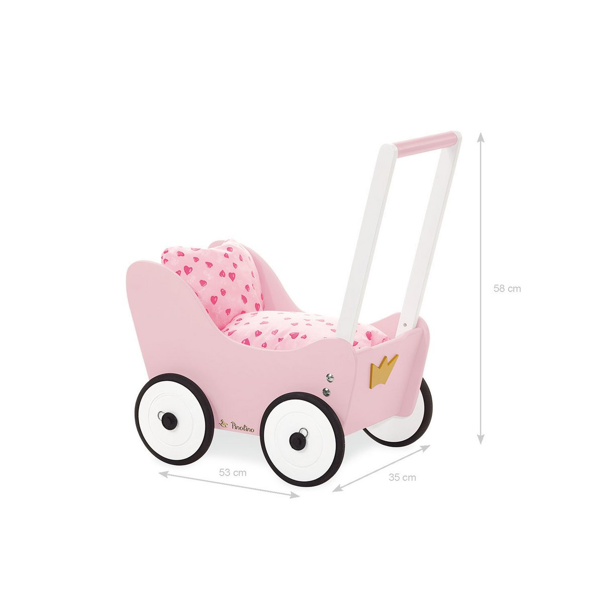 Poppenwagen 'Prinses Lea'