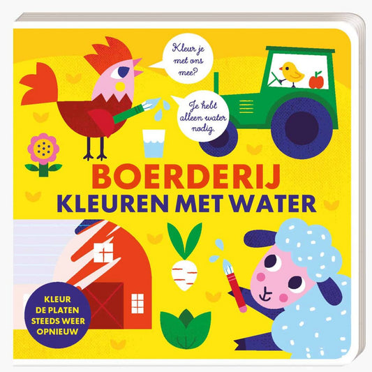 Knutselboek - Kleuren met water | Boerderij