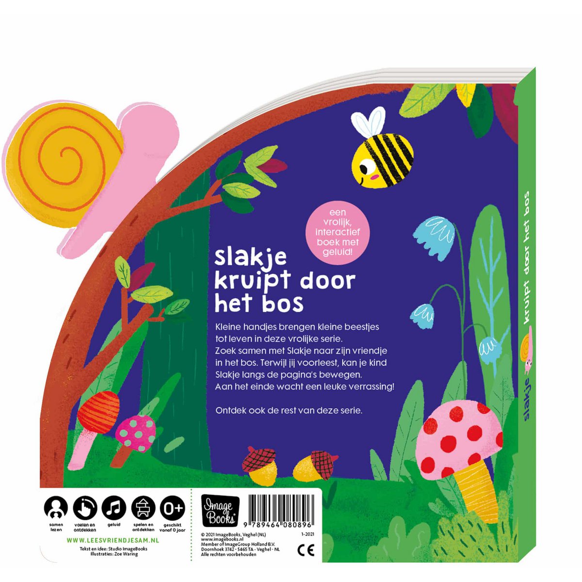 Leesboek - Kleine Beestjes | Slakje kruipt door het bos