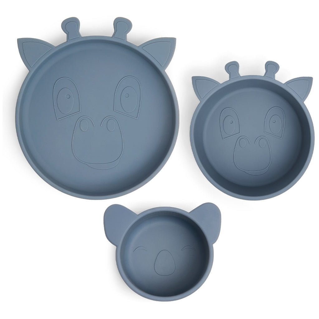 Eetset Benni 3-pack- Blauw