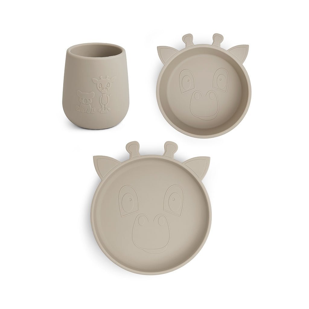 Eetset Judi 3-pack Giraf Beige