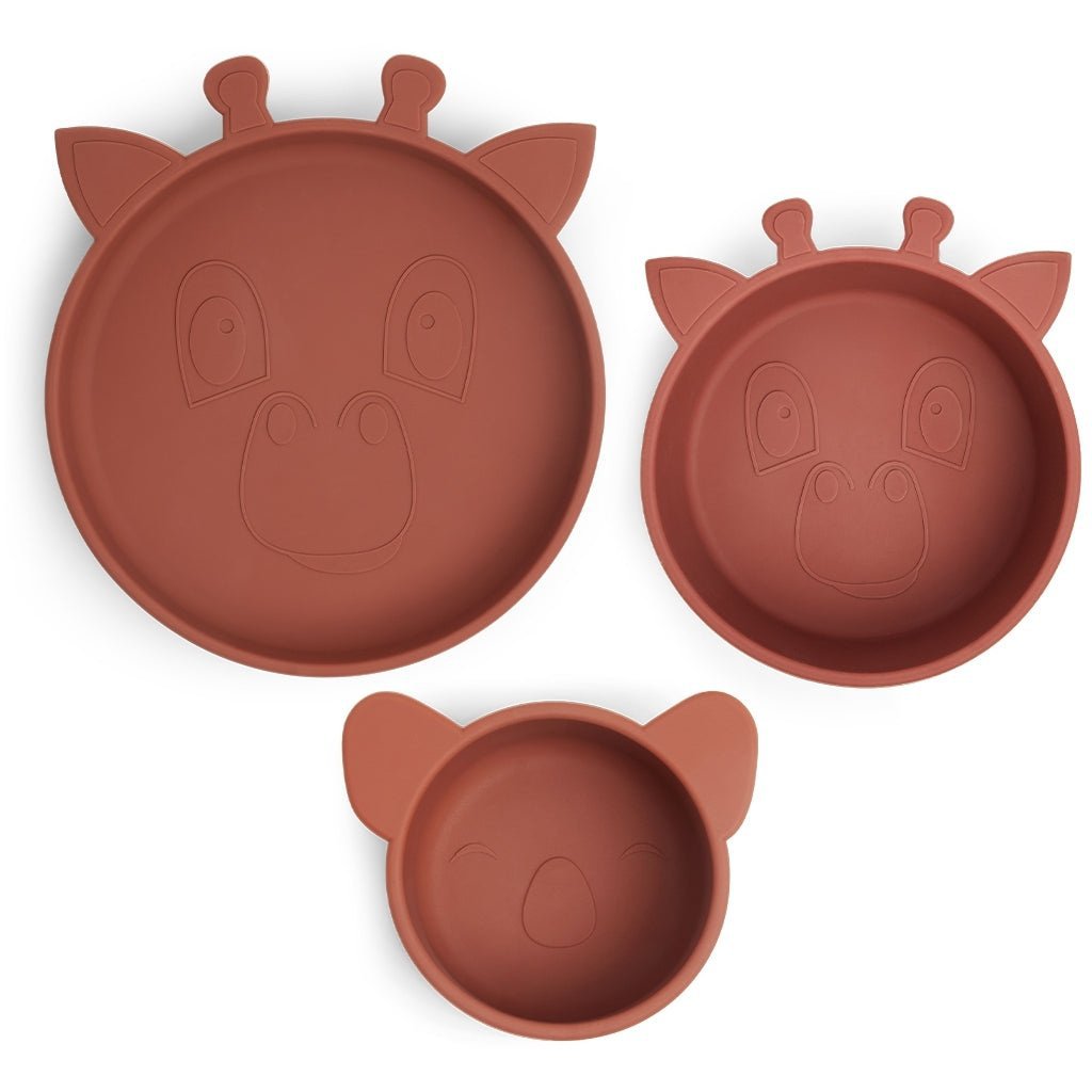 Eetset Benni 3-pack - Mahonie