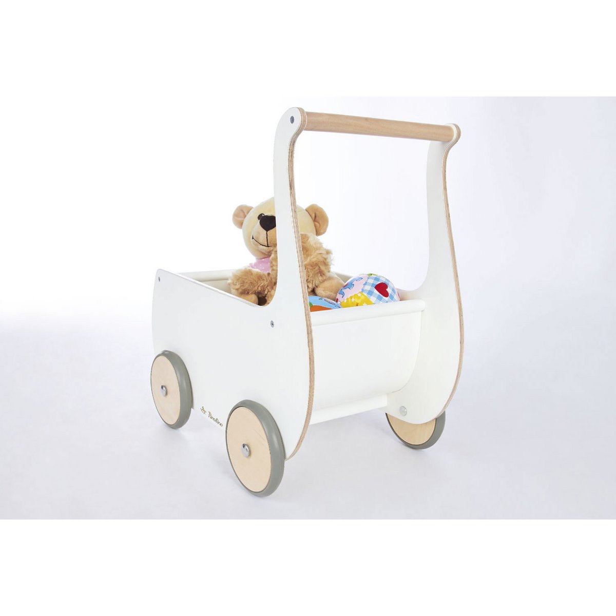 Poppenwagen 'Mette' - wit